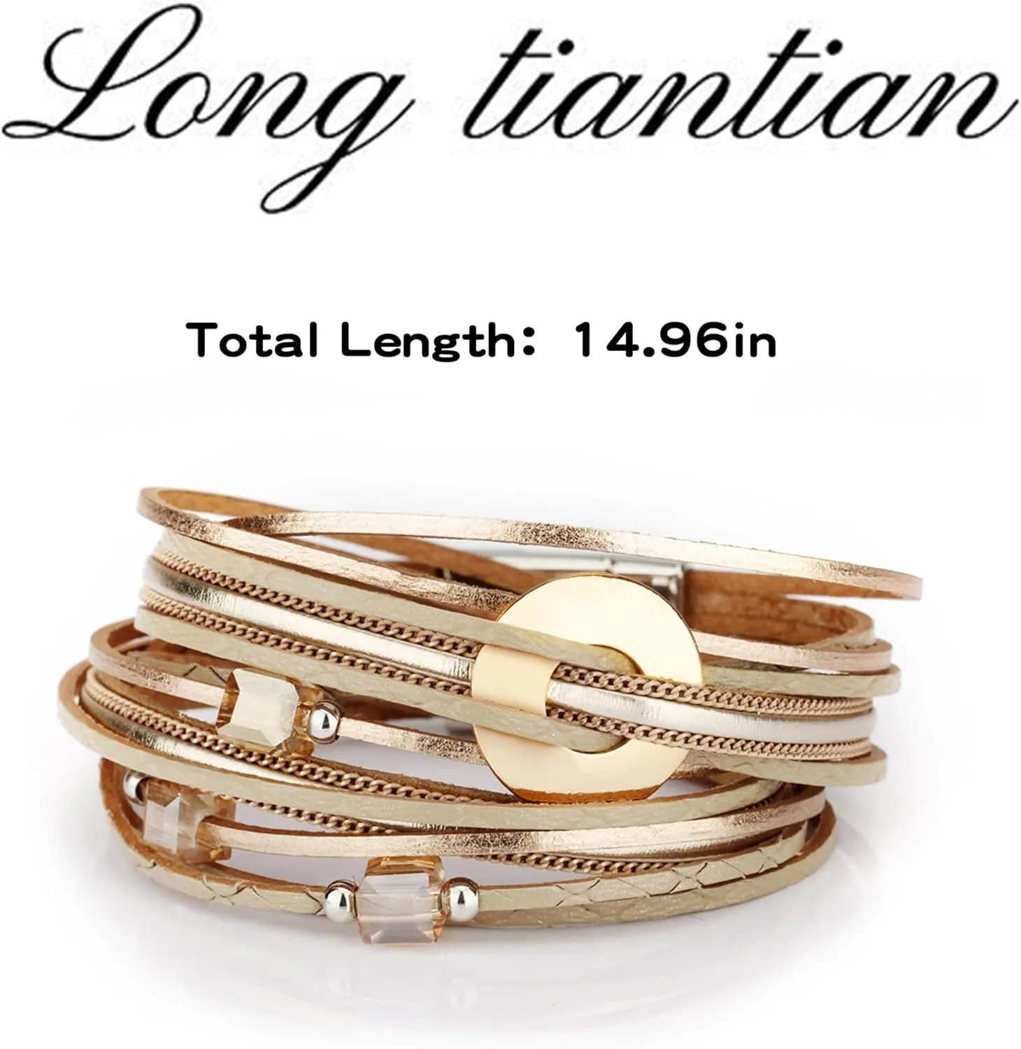 Long tiantian Western Bracelets for Women Boho Leather Wrap Bracelets Turquoise Beaded Bracelet Western Jewelry Country Concert Outfits