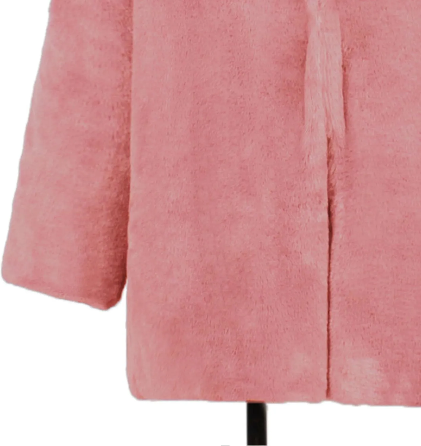 Maiyifu-GJ Women's Winter Coat Overcoat Fleece Lapel Open Front Long Cardigan Jackets Faux Fur Trench Coat Outerwear