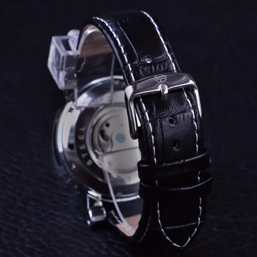 MASTOPClassic Retro Tourbillon Mens Watches Top Brand Luxury Automatic Mechanical Watch Leather Band Men's Watch
