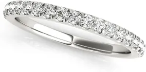 MauliJewels 0.25 Carat Round Diamond Antique Wedding Band Women | 14K Solid Gold