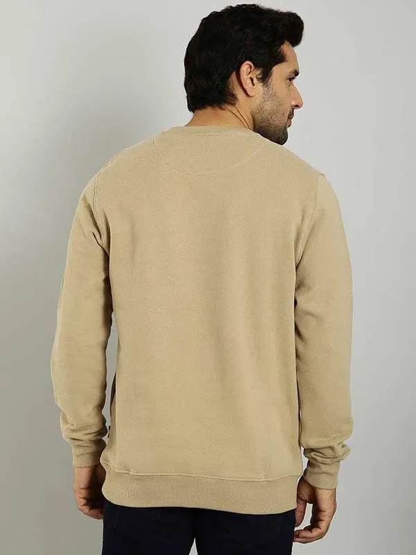 Men Graphic Full Sleeve Crew Neck Sweatshirt