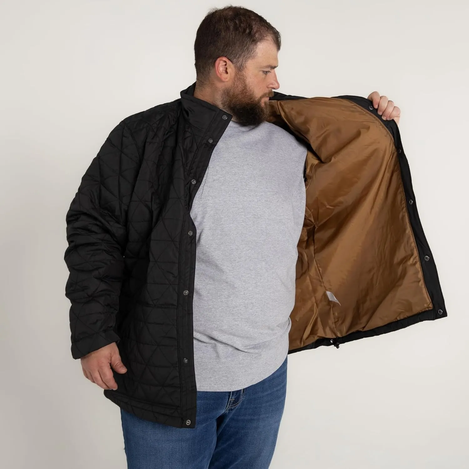Mens Big 2XL-7XL Signature Synthetic Down Shirt Jacket Coat