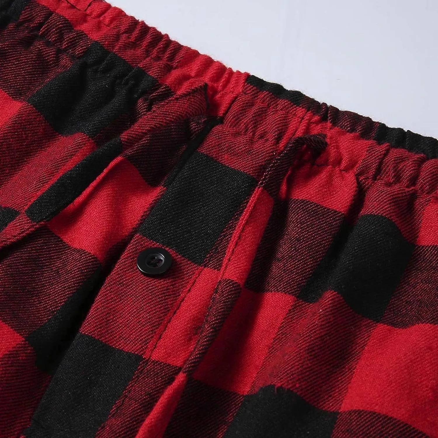 Mens Buffalo Plaid Pajama Pants with Pockets Soft Comfy PJs Bottoms Sleep Loungewear
