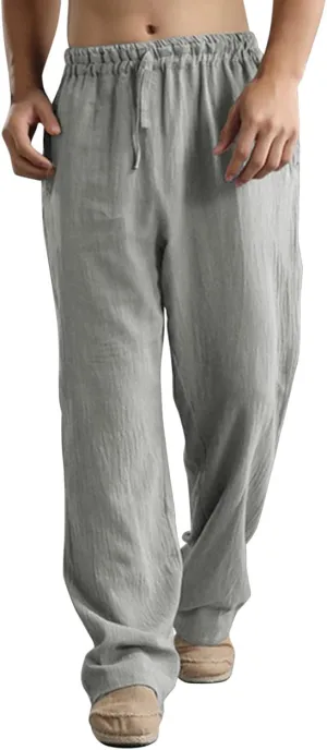 Mens Sweatpants with Pockets Big and Tall Gym Stretch Jogger Pants Mens Cargo Sweatpants Heavyweight Fleece Trousers