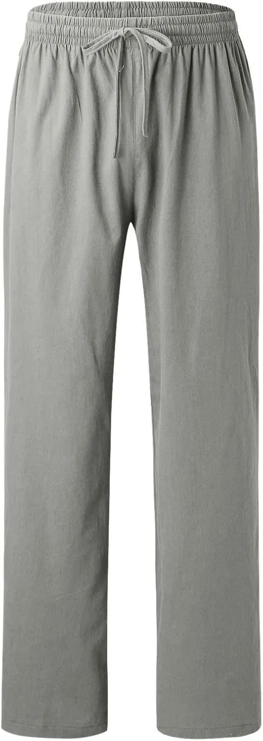 Mens Sweatpants with Pockets Big and Tall Gym Stretch Jogger Pants Mens Cargo Sweatpants Heavyweight Fleece Trousers