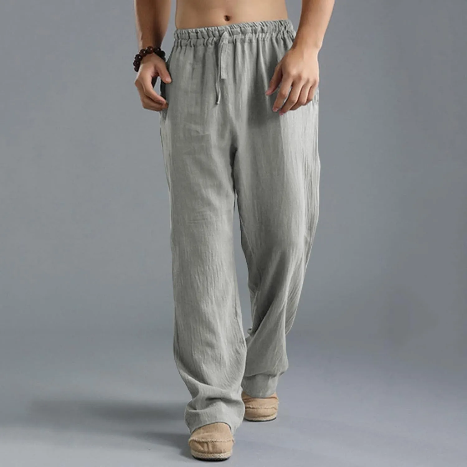 Mens Sweatpants with Pockets Big and Tall Gym Stretch Jogger Pants Mens Cargo Sweatpants Heavyweight Fleece Trousers