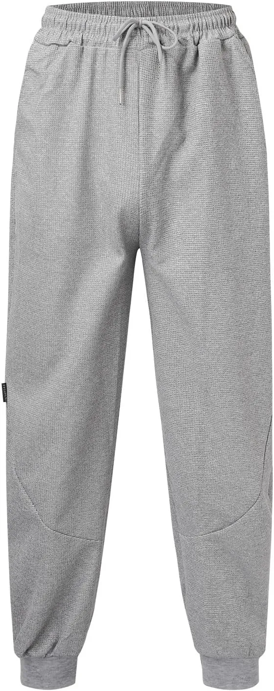 Mens Sweatpants with Pockets Big and Tall Sweatpants Drawstring Pant Cargo Pants for Men Slim Fit Men's Basic Casual