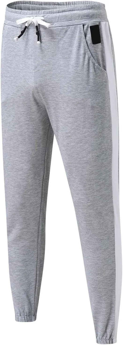 Mens Workout Cargo Sweatpants Sports Trousers Stretch Elastic Waist Gym Running Pants Cargo Hiking Pants Lightweight