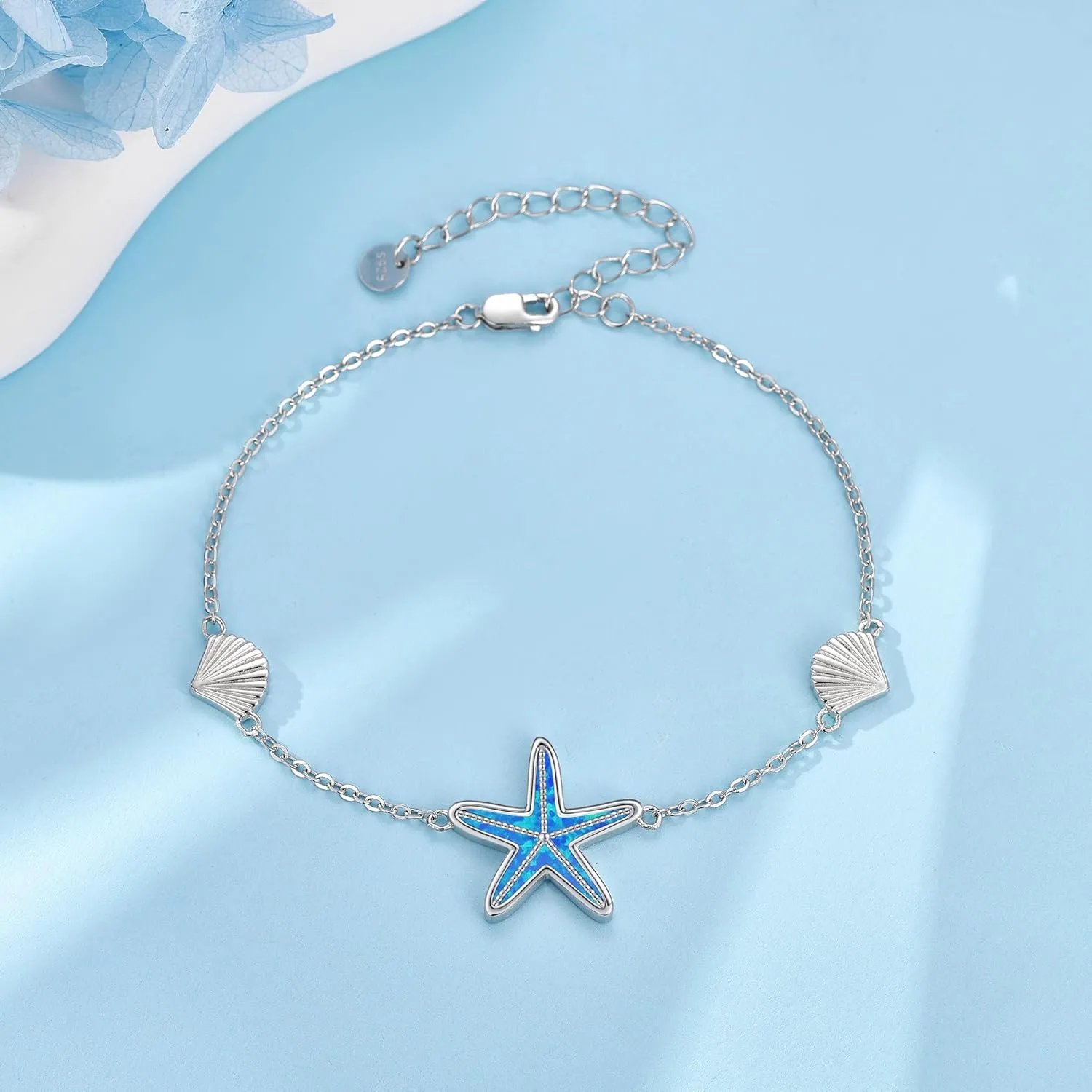 MONGAS Compass/Skull/Lotus/Evil Eye/Daisy/Starfish/Mermaid/Ladybug Bracelet Sterling Silver Tree of Life/Horseshoe/Octopus/Bee Bracelet Wave/Cat/Octopus Jewelry for Women