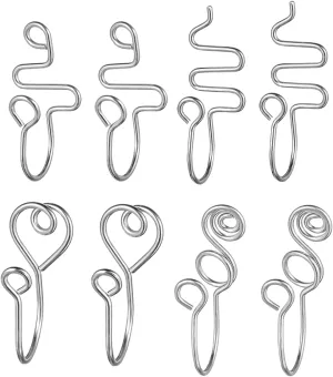 Nose Cuff Non Piercing African Clip Nose Ring Set Fake Nose Rings for Women Nose Cuffs for Non Pierced Nose