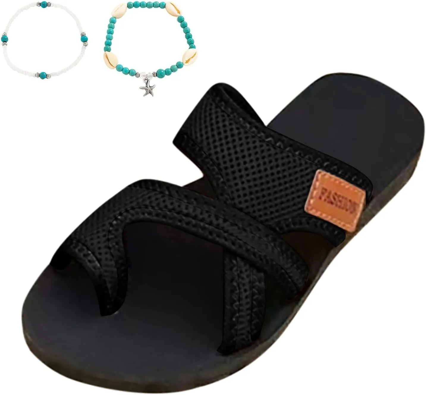 Orthopedic Sandals for Women Comfortable Beach Sandals Breathable Arch Support Sandal Hollow Mesh Walking Flip Flops
