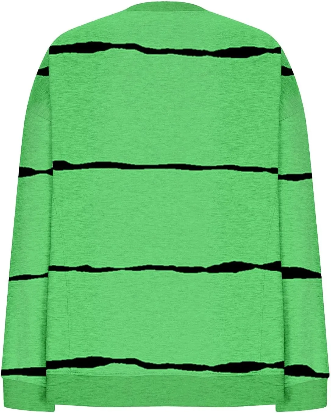 Oversized Striped Sweatshirts for Women Loose Side Slit High Low Hem Pullover Sweatshirts Autumn Casual Sports Hoodie