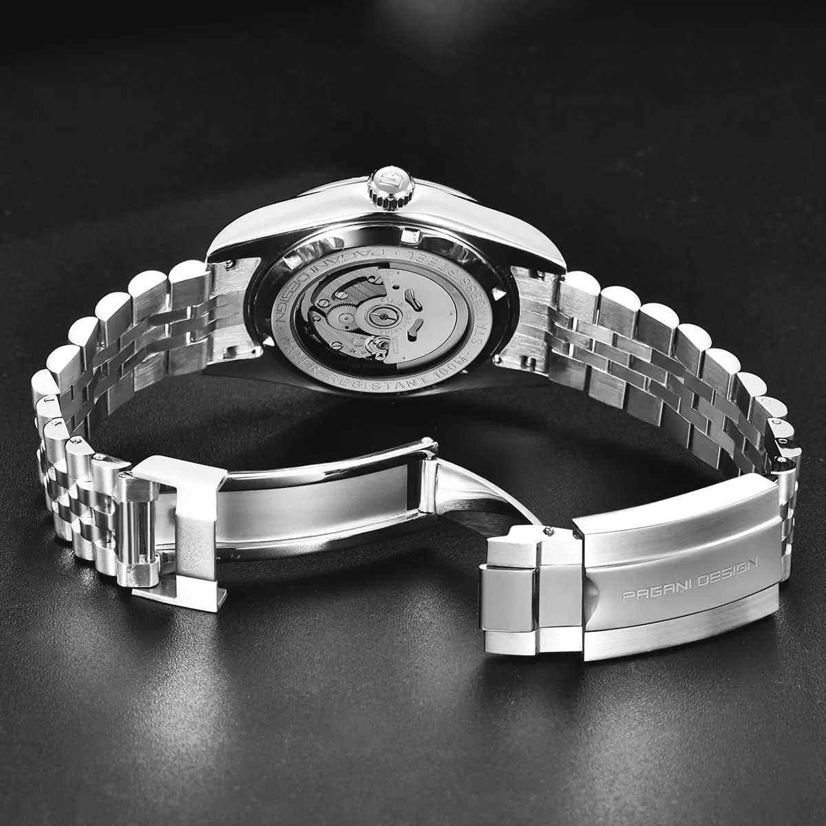Pagani Design Men's Automatic Watch Japanese Movement Stainless Steel Case Sapphire Crystal Dial 21 Stones Gold Luxury Watch PD 1645