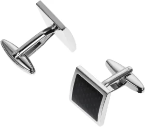 PartyKindom 1pair Elegant Square Shape Cuff Links for Men French Style Shirt Studs Durable and Stylish for Business and Formal Occasions
