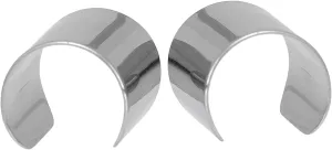 PartyKindom 2Pcs Stainless Steel Ear Cuff for Men Women Non Piercing Clip Earring Stylish Design Unique Fashion Jewelry present for Friends Eye Catching Accessory
