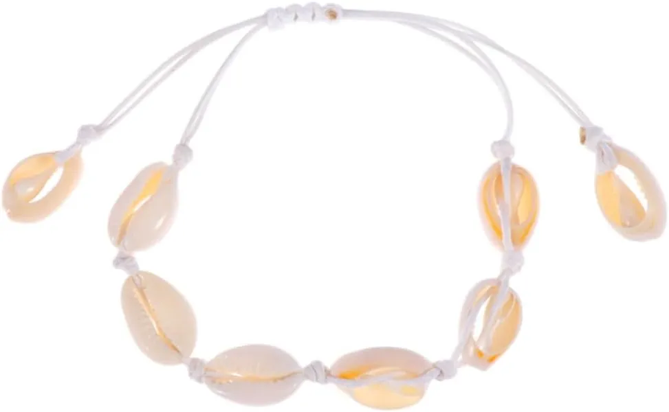 PartyKindom Natural Shell Handmade Bracelet Shell Beads Bangle Elegant Chain Bracelet