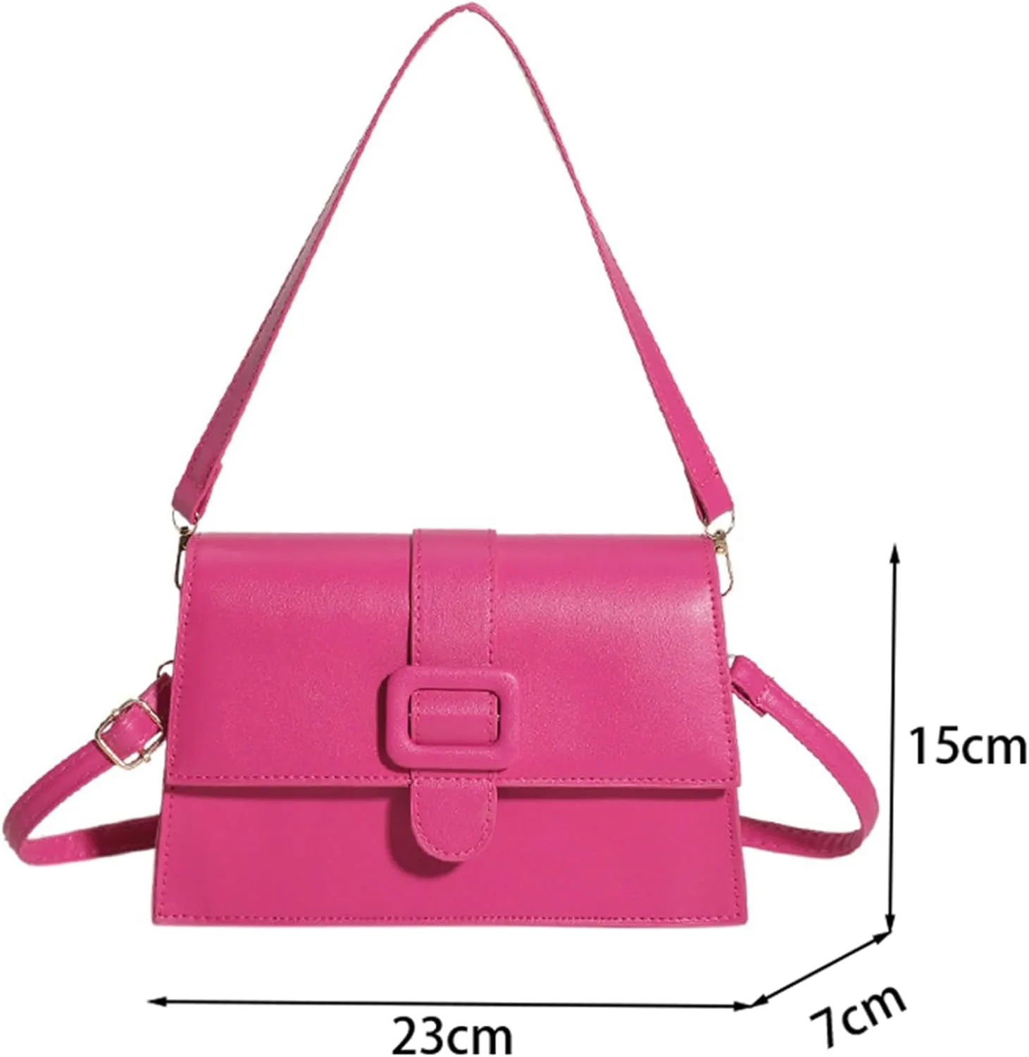 PU Leather Purses and Handbags Women Tote Shoulder Bag Top Handle Satchel Hobo Bags with Adjustable Straps (Black)