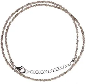 Raw diamond necklace diamond necklace rough diamond - necklace layering necklace diamond jewellery raw diamonds Beads diamond Rough diamond necklace