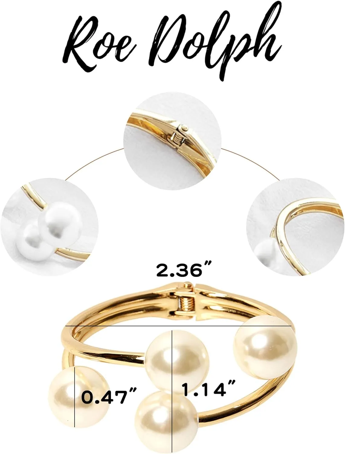 Roe Dolph Gold Cuff Bangle Bracelets for Women Chunky Gold Bracelets Minimalist Open Wide Cuff Bracelets Gold Cuff Bracelet Trendy Gold Bangle Bracelet Jewelry Stocking Stuffers Gifts