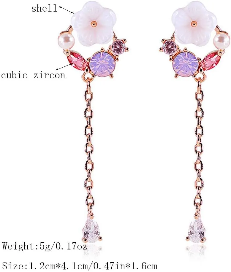 Rose Gold Plated Screw Backing Clip on Earrings No Pierced for Women Party Wedding Hypoallergenic Ear Clip