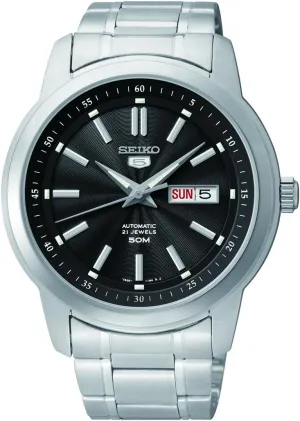 SEIKO 5 Automatic Black Dial Men's Watch SNKM87K1