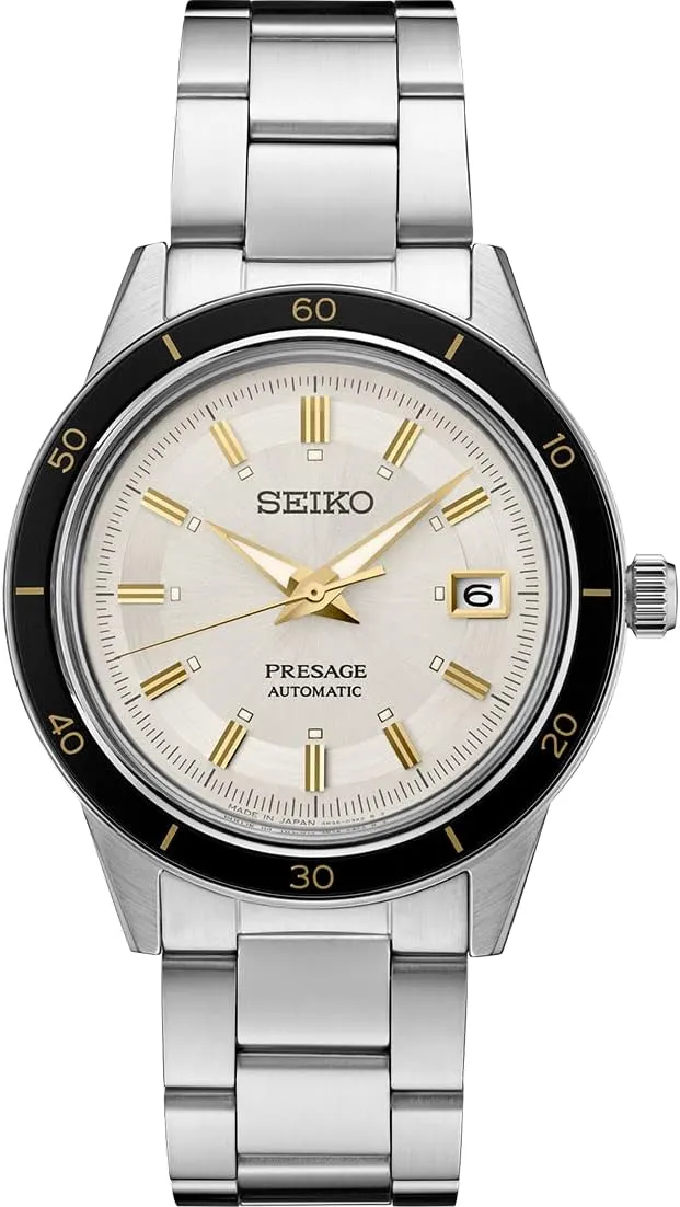 SEIKO Automatic Watch for Men - Presage Collection with Vintage 1960s Watch Inspiration - 50M Water Resistant