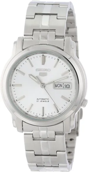 Seiko Men's SNKK65 Seiko 5 Automatic Stainless Steel Watch with Silver-Tone Dial