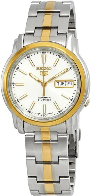 SEIKO Series 5 Automatic White Dial Men's Watch SNKL84K1