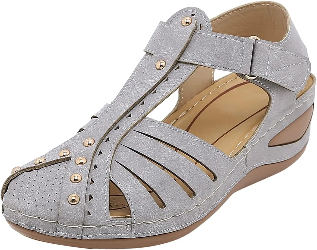 Shoes for Bunions and Wide Feet Sandalias Para Mujer Elegantes Blancas Sandals for Women Dressy Orthopaedic Shoes for Women Arch Support Flip Flops Women 1 Inch Heel Sandals for Women