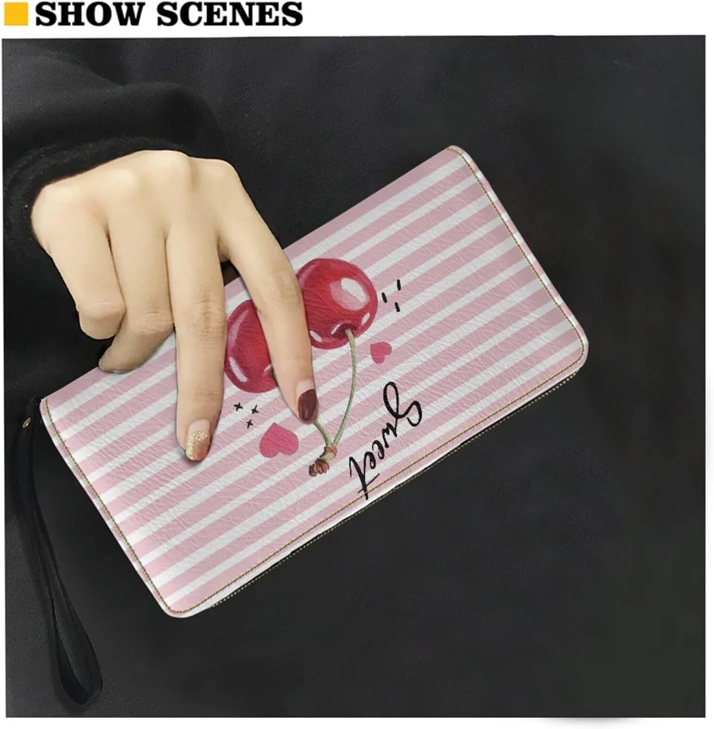 Shoulder Bag for Women Travel Leather Saddle Purse Zippered Wallet 3 Pcs