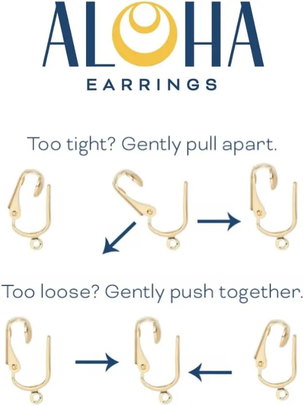 Silver Tone Non Pierced Clip On Sports Dangling Earrings