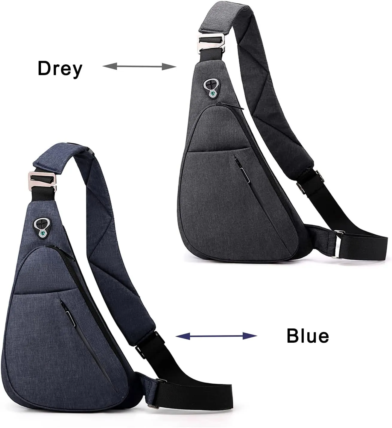 Sling Bag Small Waterproof Shoulder Backpack For Travel Hiking Anti-Thief Crossbody Chest Daypack Personal Pocket Bag