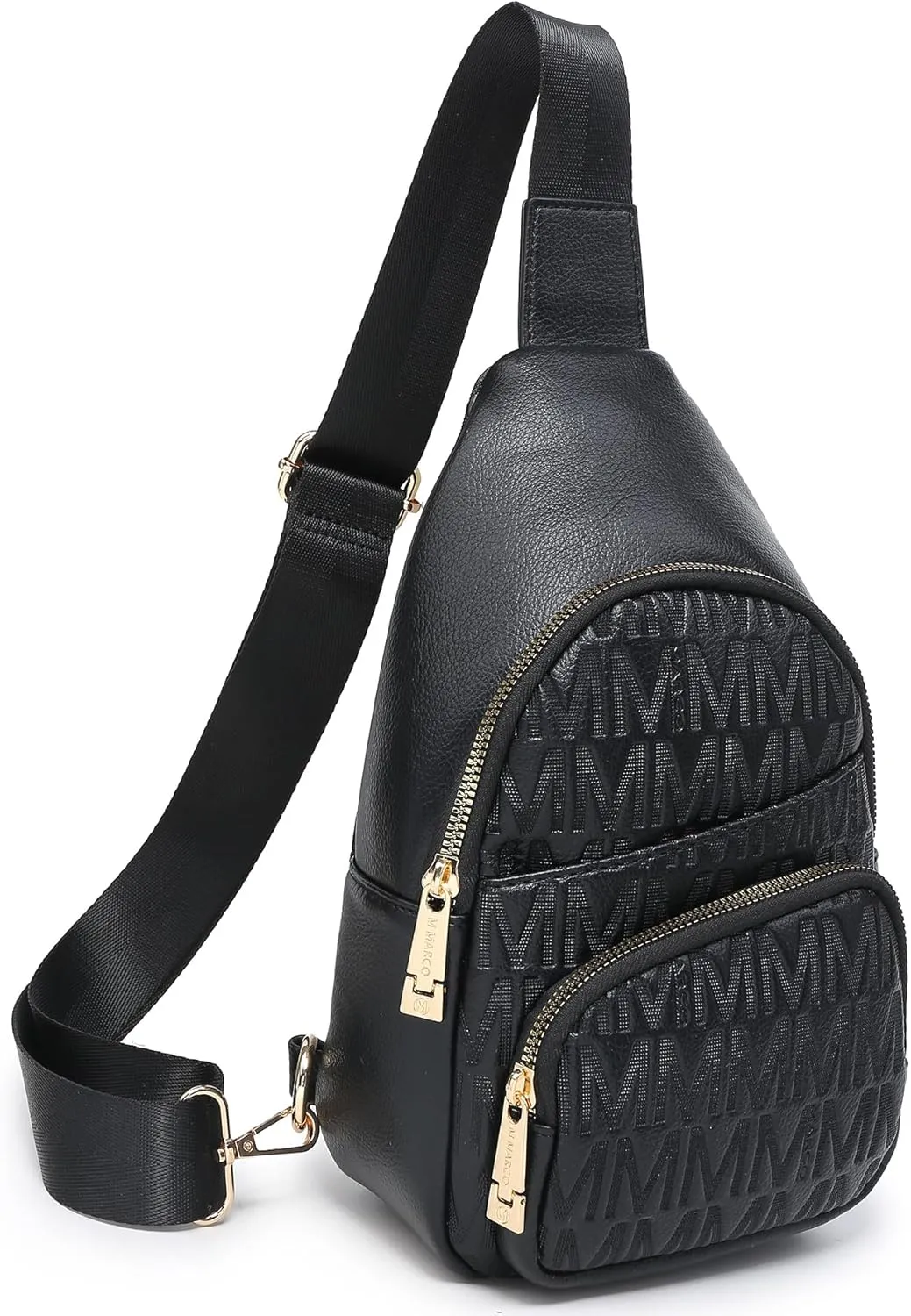 Small Crossbody Bag for Women Pu Leather Sling Purse Trendy Fanny Pack Chest Bag for Travel