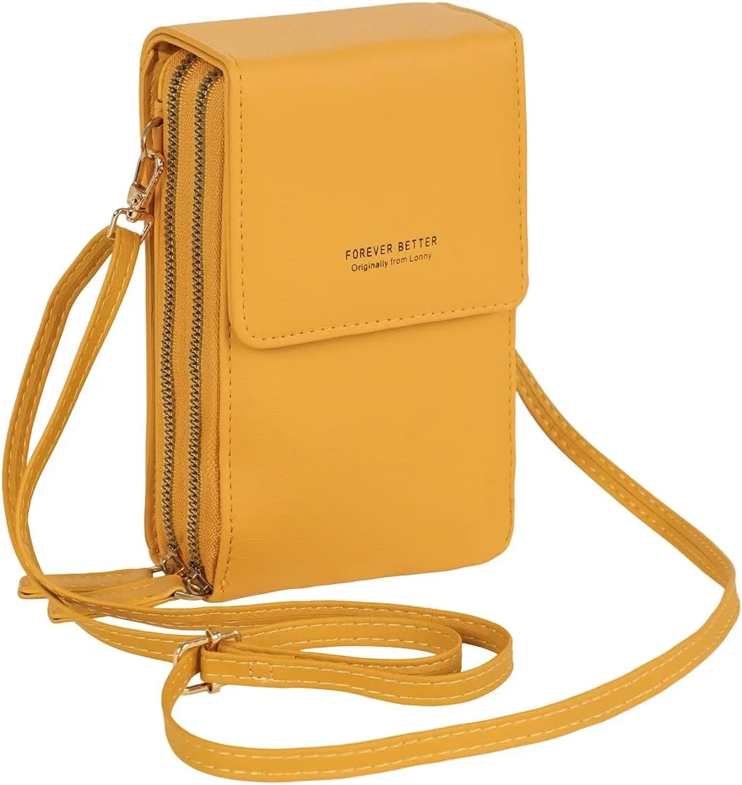 Small Crossbody Cell Phone Bag for Women, Mini Shoulder Purse with Credit Card Slots