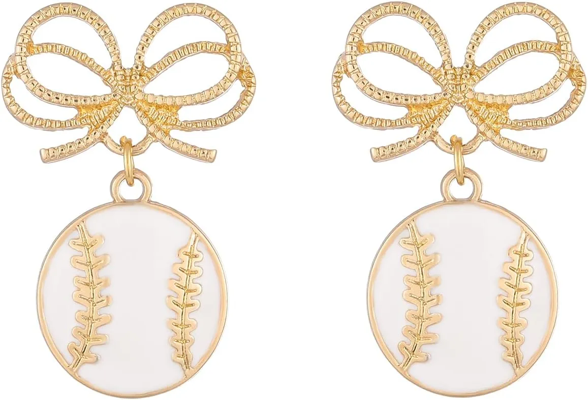 Sport Dangle Earrings for Women | Soccer|Baseball|Golf|Football Earrings | Jewelry Gift for Sport Lover Fans