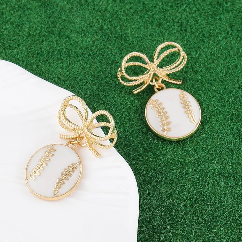 Sport Dangle Earrings for Women | Soccer|Baseball|Golf|Football Earrings | Jewelry Gift for Sport Lover Fans