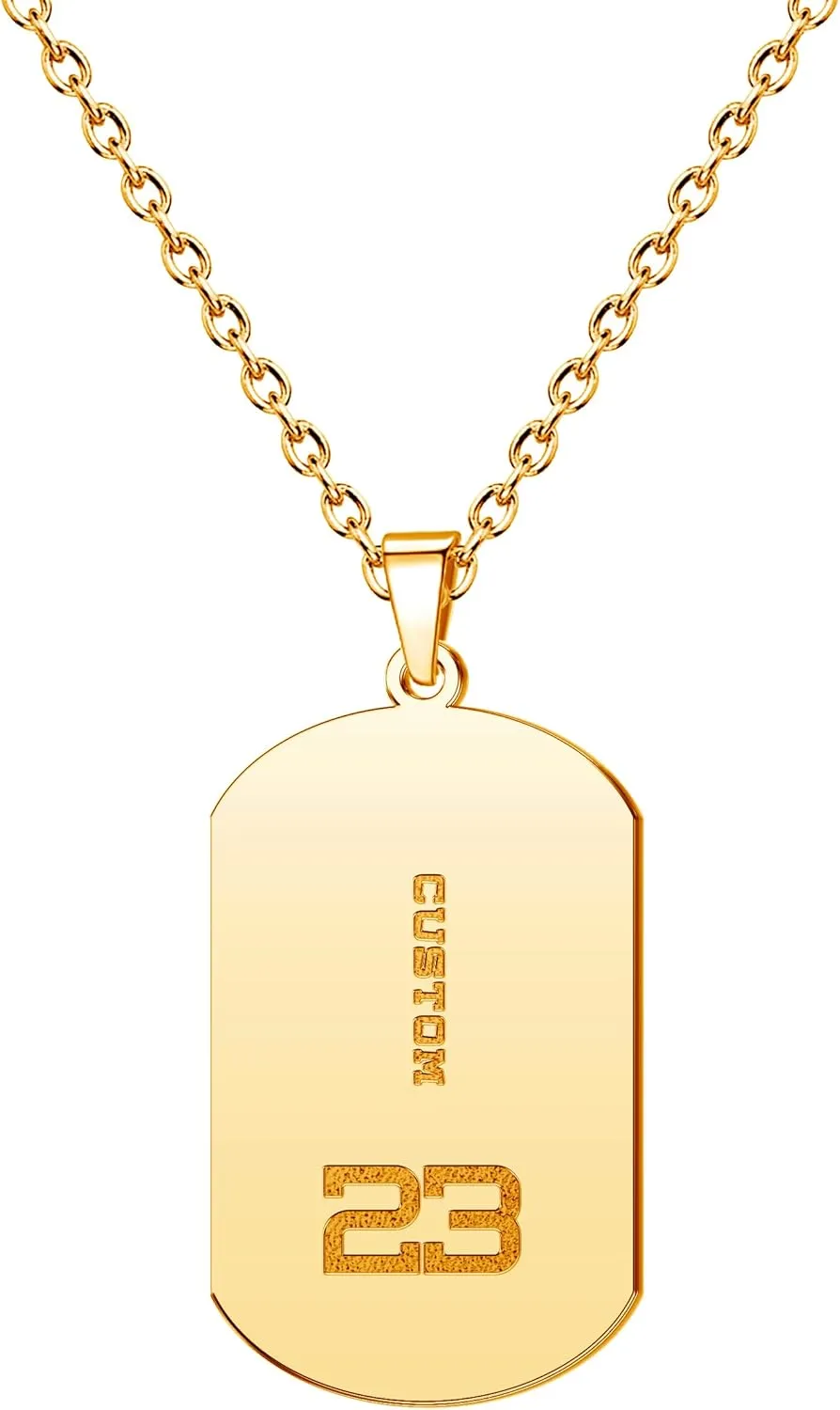 Sports Ball Basketball Football Baseball Soccer Photo Necklace Personalized Necklaces Engraved Personalized Picture Pendant Necklace for Women Men Customized Gifts