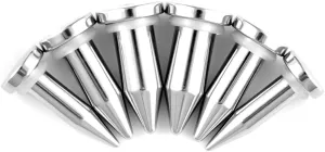 Stainless Steel Stretching Kit Short Taper Expander O-Ring Round | Flat Top Body Piercing Jewelry Small Size Black | Silver Set
