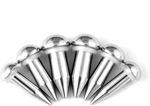 Stainless Steel Stretching Kit Short Taper Expander O-Ring Round | Flat Top Body Piercing Jewelry Small Size Black | Silver Set