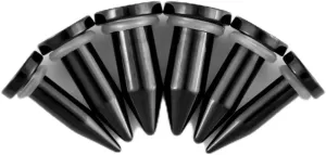 Stainless Steel Stretching Kit Short Taper Expander O-Ring Round | Flat Top Body Piercing Jewelry Small Size Black | Silver Set