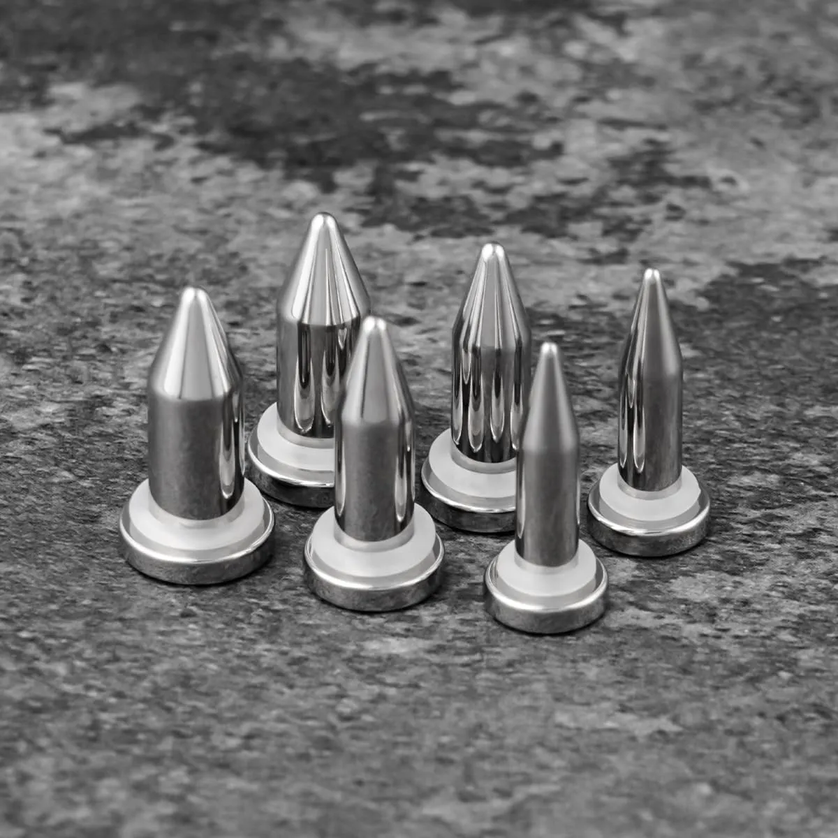 Stainless Steel Stretching Kit Short Taper Expander O-Ring Round | Flat Top Body Piercing Jewelry Small Size Black | Silver Set