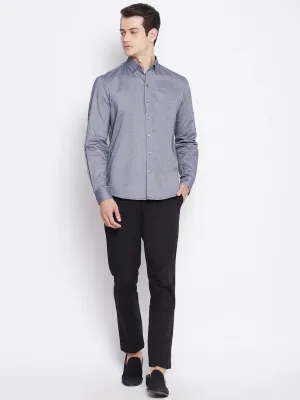 Steel Grey Oxford Cotton Shirt