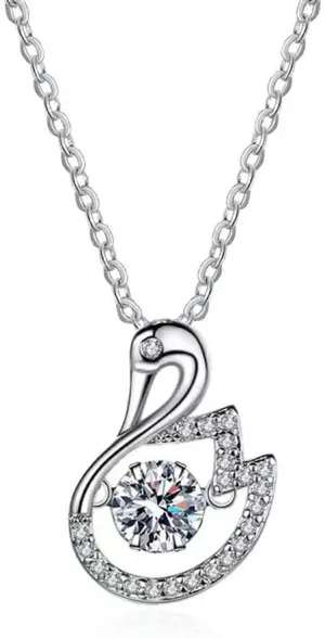 Sterling Silver Necklace for Women Birthstone Necklace Silver Jewelry for Women, Birthday Anniversary Jewelry Gift for Woman Mother Wife Girlfriend