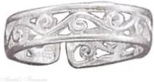 Sterling Silver Open Scrolled Band Middle Ear Ear Cuff