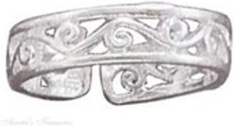 Sterling Silver Open Scrolled Band Middle Ear Ear Cuff