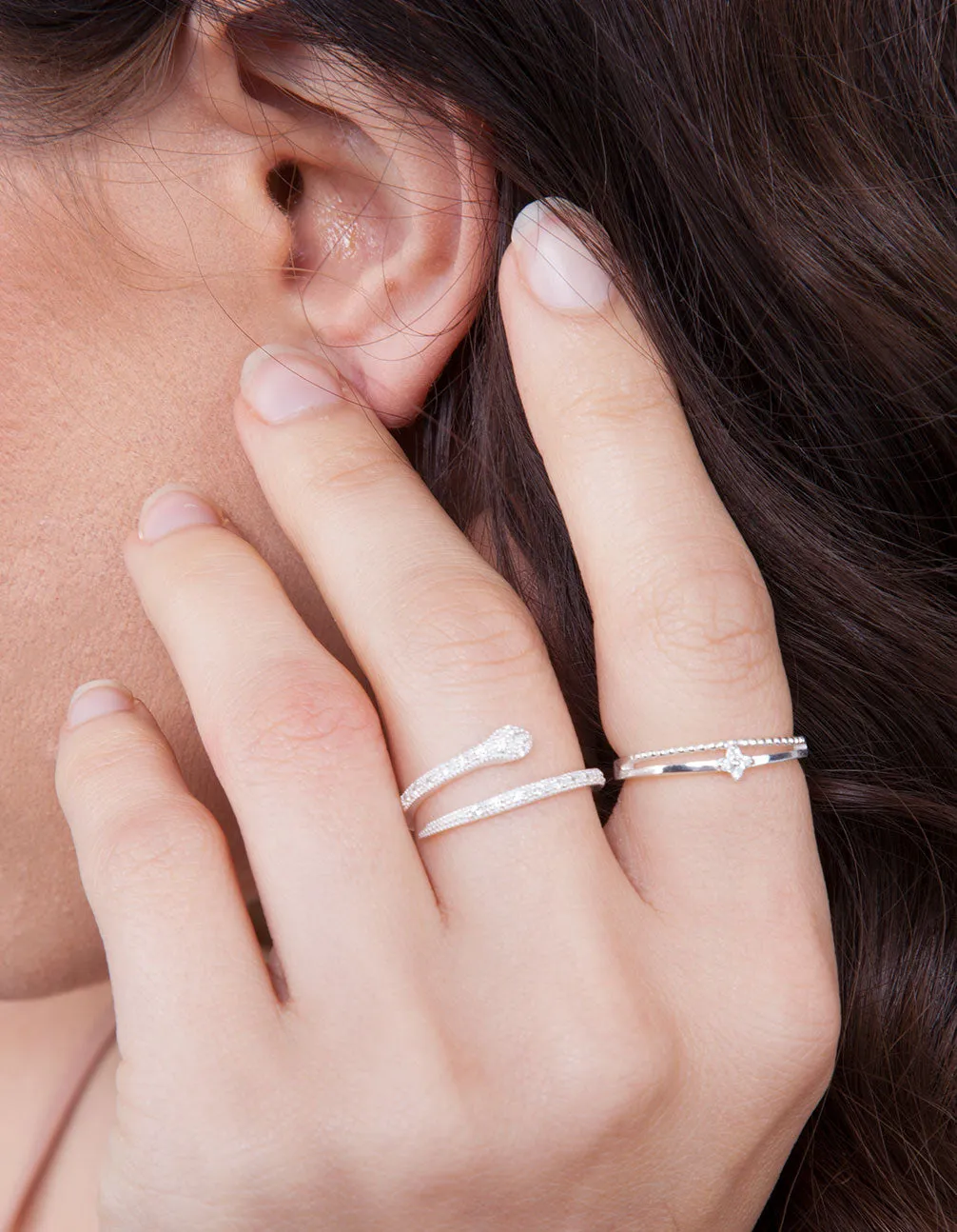Sterling Silver Wrapped Snake Ring