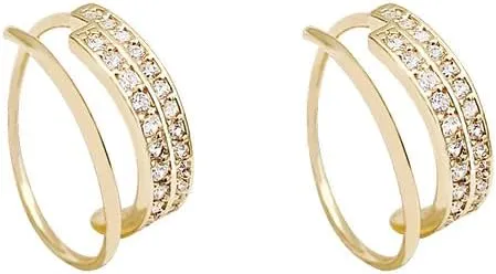 Stocking Stuffers Holiday Outfits for Women 2024 Aonklot Gold Earrings Set for Women Trendy Gold Earrings Pack Chunky Gold Earrings Twisted Hoop Earrings Gold Stud Earrings Hypoallergenic Jewelry Gift