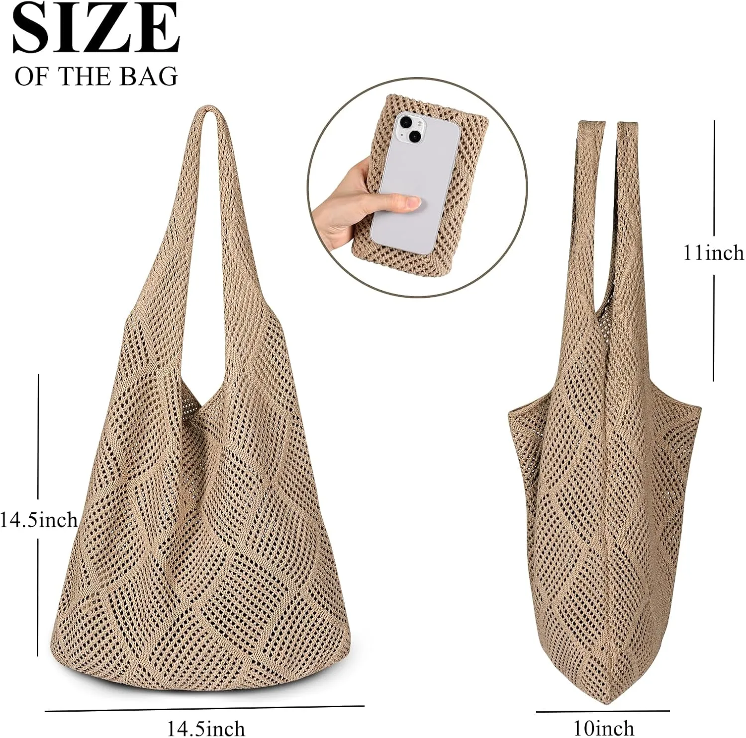 Straw Beach Bags for Women - Summer Woven Tote Bag Shoulder Handbags, Large Beach Bag for Women for Holiday