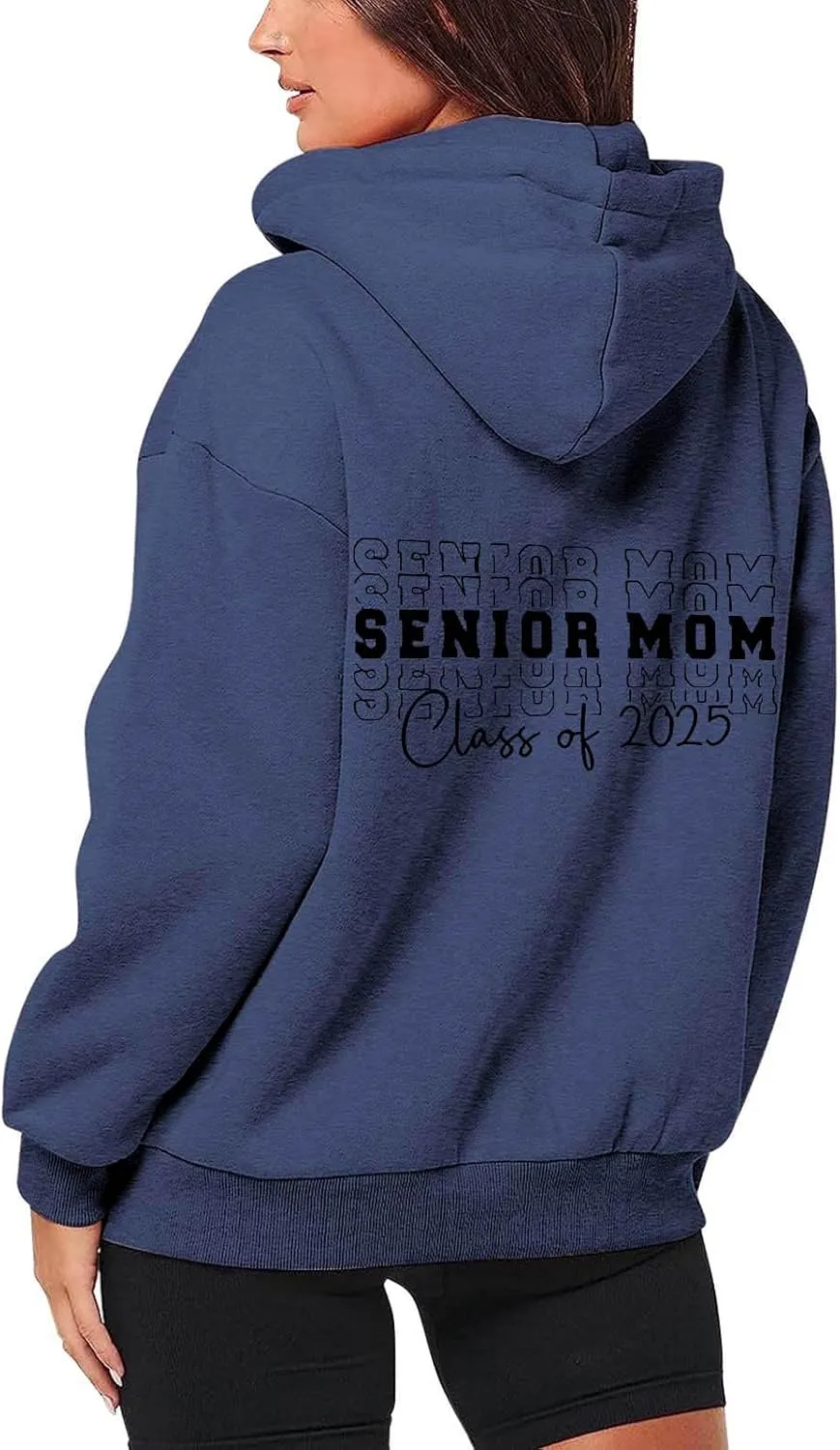 Sweatshirt for Women Senior Mom 2025 Womens Zip Up Hoodies Long Sleeve Fall Oversized Sweatshirts