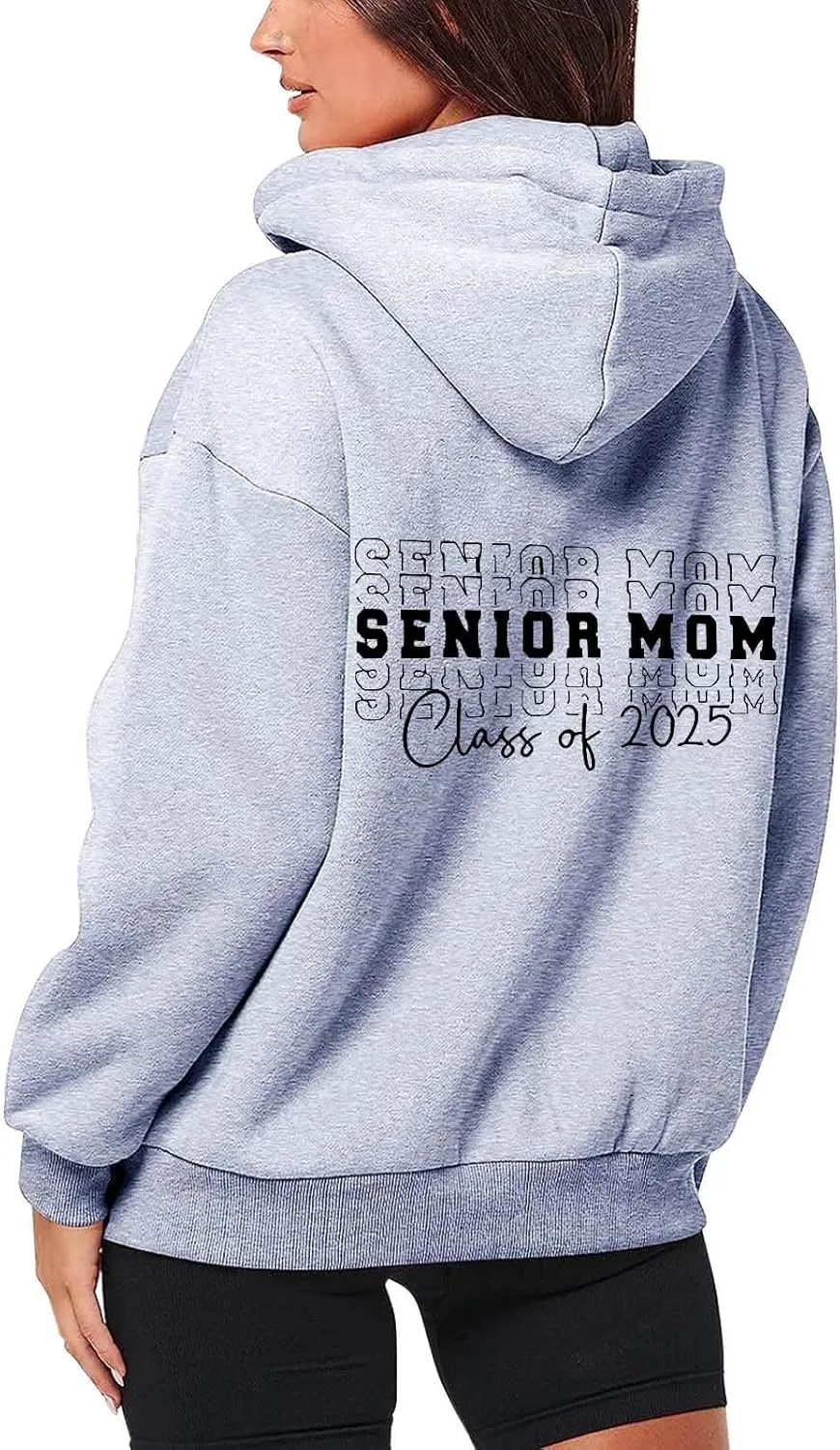 Sweatshirt for Women Senior Mom 2025 Womens Zip Up Hoodies Long Sleeve Fall Oversized Sweatshirts